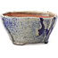 Pot à bonsaï carré multicolore par Bonsai - 115 x 115 x 60 mm