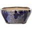 Maceta de bonsái cuadrada azul y gris de Bonsai - 108 x 108 x 51 mm