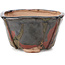 Pot à bonsaï carré noir et marron par Bonsai - 115 x 115 x 68 mm