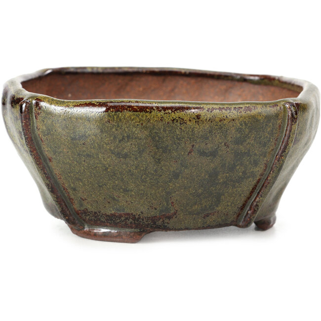 Vaso per bonsai quadrato marrone di Bonsai - 116 x 116 x 54 mm