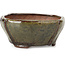 Pot à bonsaï carré marron par Bonsai - 116 x 116 x 54 mm