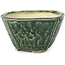 Pot à bonsaï carré vert par Bonsai - 117 x 117 x 72 mm