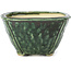 Vaso per bonsai quadrato verde di Bonsai - 117 x 117 x 72 mm