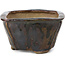 Pot à bonsaï carré marron par Bonsai - 111 x 111 x 64 mm