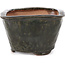 Pot à bonsaï carré vert par Bonsai - 115 x 105 x 71 mm