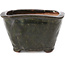 Square green bonsai pot by Bonsai - 115 x 105 x 71 mm