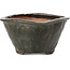 Square green bonsai pot by Bonsai - 115 x 105 x 71 mm