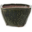 Pot à bonsaï carré vert par Bonsai - 120 x 125 x 80 mm