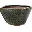 Square green bonsai pot by Bonsai - 120 x 125 x 80 mm