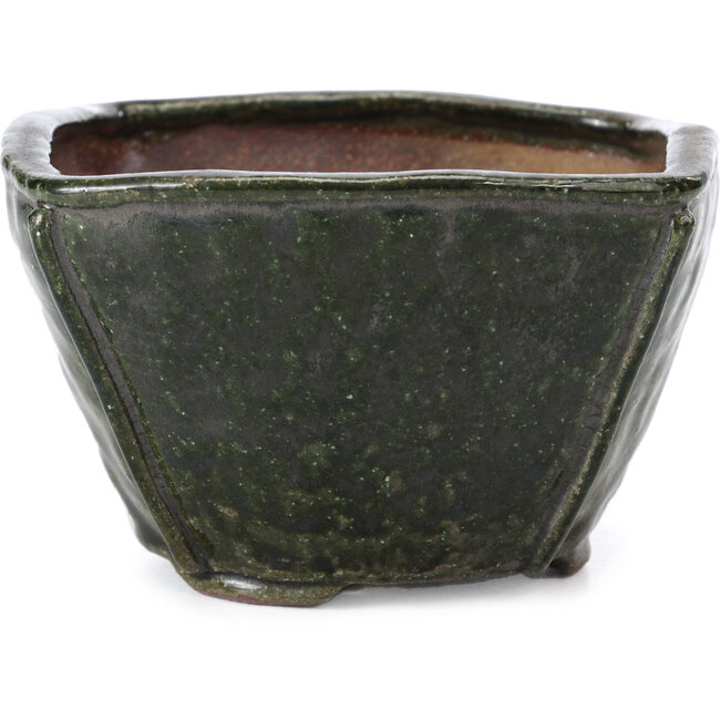 Quadratische grüne Bonsaischale von Bonsai - 120 x 125 x 80 mm
