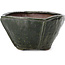 Pot à bonsaï carré vert par Bonsai - 120 x 125 x 80 mm