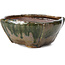Pot à bonsaï carré multicolore vert par Bonsai - 107 x 110 x 55 mm