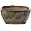 Pot à bonsaï carré multicolore vert par Bonsai - 107 x 110 x 55 mm