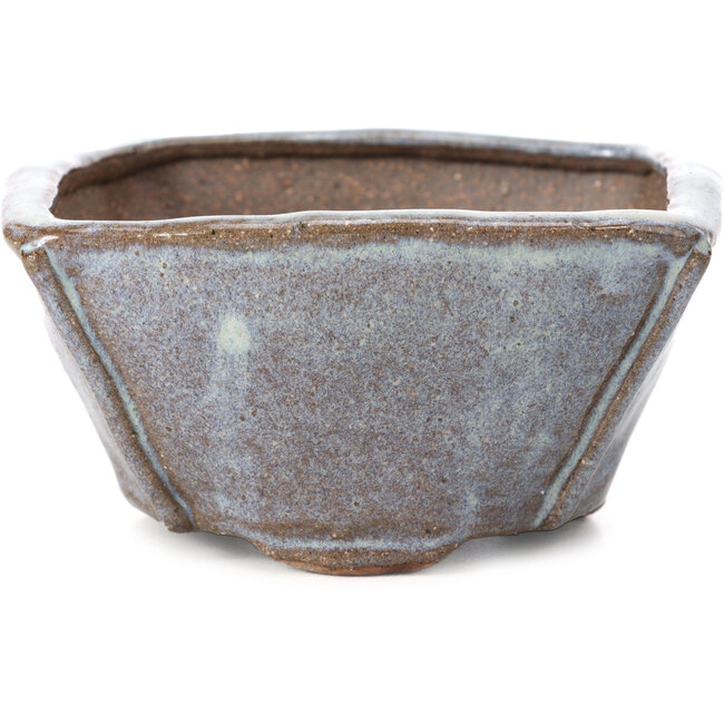 Pot à bonsaï carré bleu clair par Bonsai - 113 x 113 x 56 mm