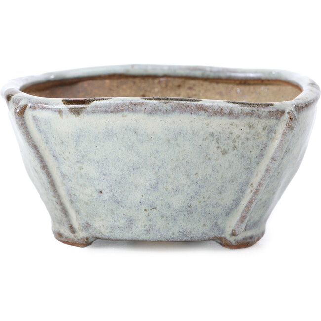 Square white bonsai pot by Bonsai - 115 x 112 x 56 mm