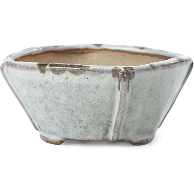 Pot à bonsaï carré blanc par Bonsai - 115 x 112 x 56 mm