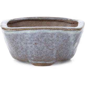 Bonsai 108 mm square light blue bonsai pot by Bonsai, Japan