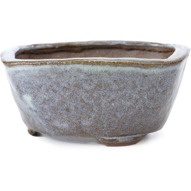 Quadratische hellblaue Bonsaischale von Bonsai - 108 x 108 x 54 mm