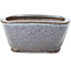 Square light blue bonsai pot by Bonsai - 108 x 108 x 54 mm