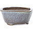 Square light blue bonsai pot by Bonsai - 108 x 108 x 54 mm