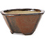 Maceta de bonsái cuadrada rojo marrón de Bonsai - 115 x 115 x 57 mm