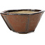 Quadratische rotbraune Bonsaischale von Bonsai - 115 x 115 x 57 mm