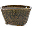 Pot à bonsaï carré marron par Bonsai - 112 x 114 x 60 mm