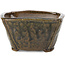 Pot à bonsaï carré marron par Bonsai - 112 x 114 x 60 mm