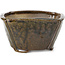 Square brown bonsai pot by Bonsai - 112 x 114 x 60 mm