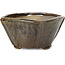 Pot à bonsaï carré marron par Bonsai - 112 x 114 x 60 mm