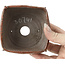 Maceta de bonsái cuadrada rojo marrón de Bonsai - 105 x 100 x 43 mm