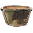 Pot à bonsaï carré marron et vert par Bonsai - 108 x 105 x 55 mm