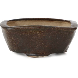 Bonsai 102 mm square brown bonsai pot by Bonsai, Japan