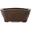 Square brown bonsai pot by Bonsai - 102 x 102 x 43 mm