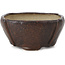 Square brown bonsai pot by Bonsai - 108 x 106 x 52 mm