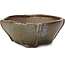 Vierkante lila en bruine bonsai pot van Bonsai - 112 x 112 x 50 mm