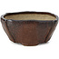 Pot à bonsaï carré marron par Bonsai - 111 x 107 x 50 mm