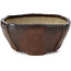 Square brown bonsai pot by Bonsai - 111 x 107 x 50 mm