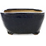 Square blue bonsai pot by Bonsai - 112 x 107 x 54 mm