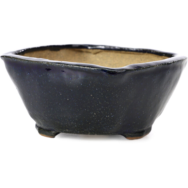Vaso per bonsai quadrato blu di Bonsai - 112 x 107 x 54 mm