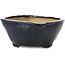 Square blue bonsai pot by Bonsai - 112 x 107 x 54 mm