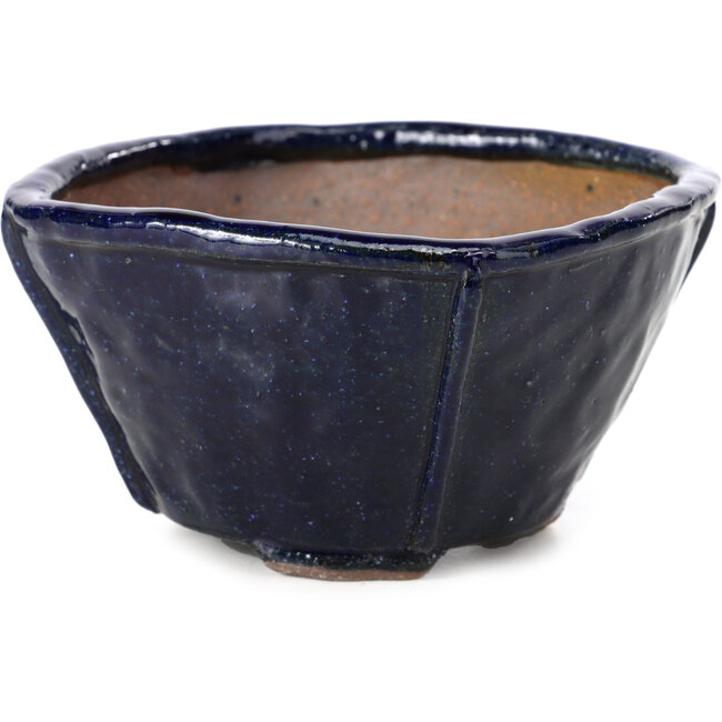 Vierkante blauwe bonsaipot van Bonsai - 117 x 117 x 63 mm