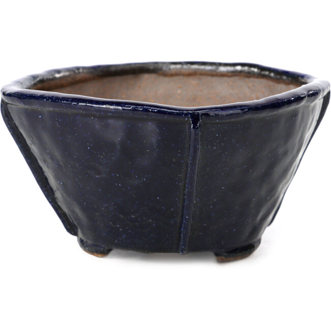 Quadratische blaue Bonsaischale von Bonsai - 117 x 117 x 63 mm