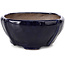 Square blue bonsai pot by Bonsai - 112 x 112 x 52 mm