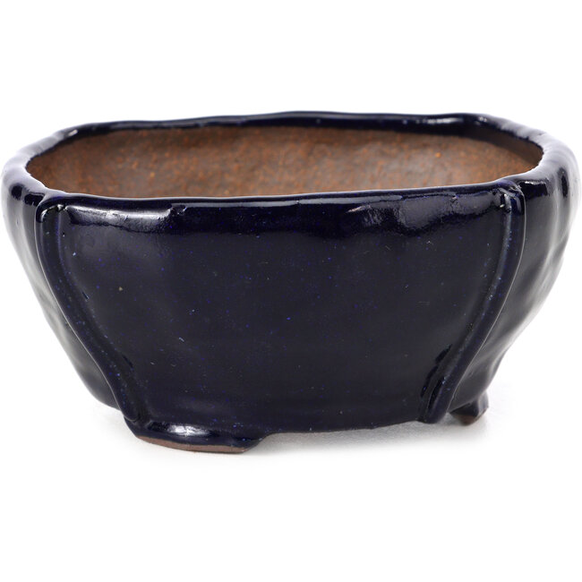 Vierkante blauwe bonsaipot van Bonsai - 112 x 112 x 52 mm