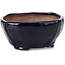 Square blue bonsai pot by Bonsai - 112 x 112 x 52 mm