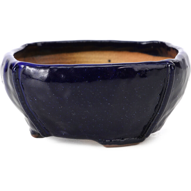 Quadratische blaue Bonsaischale von Bonsai - 112 x 112 x 52 mm