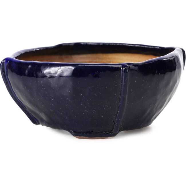 Vaso per bonsai quadrato blu di Bonsai - 112 x 112 x 52 mm