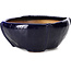 Pot à bonsaï carré bleu par Bonsai - 112 x 112 x 52 mm