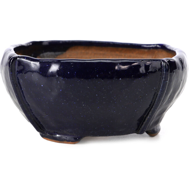 Maceta de bonsái cuadrada azul de Bonsai - 112 x 112 x 52 mm